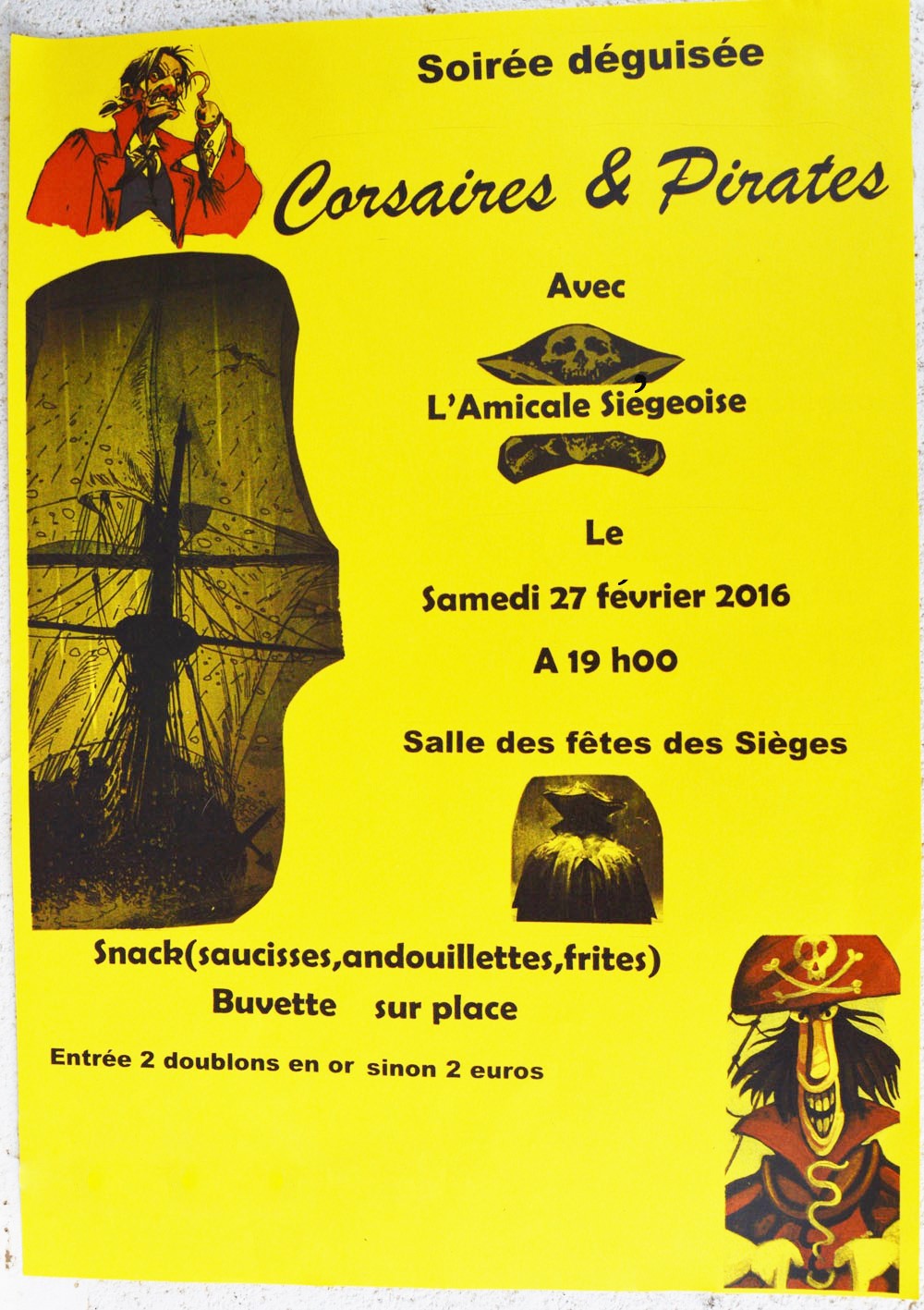 Affiche de Corsaires et Pirates 2016