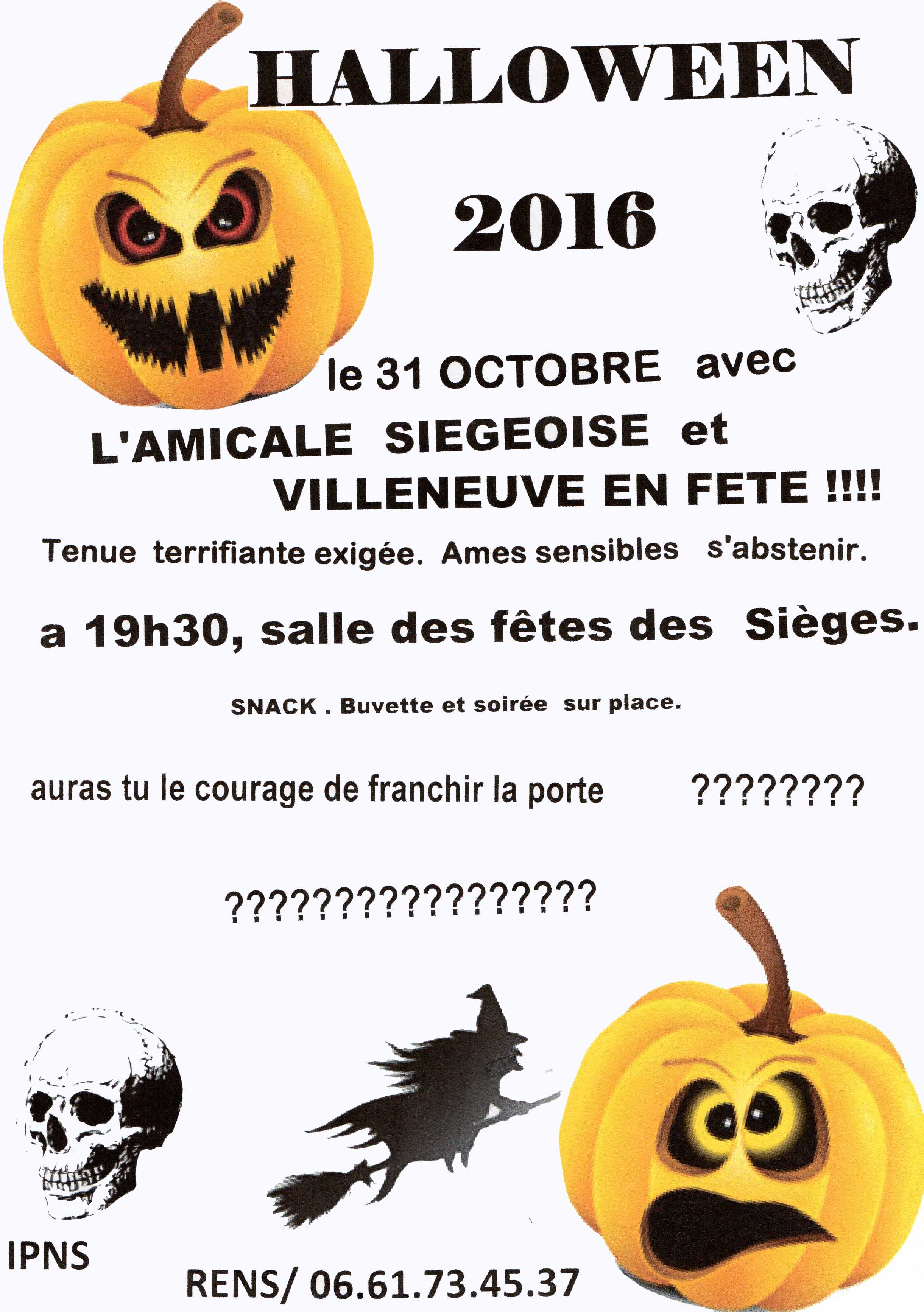 Affiche Halloween 2016