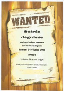 Les sièges Affiche Cow Boys 2018