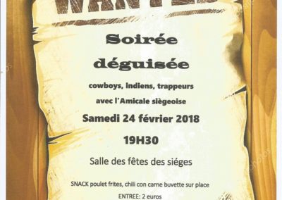 Les sièges Affiche Cow Boys 2018